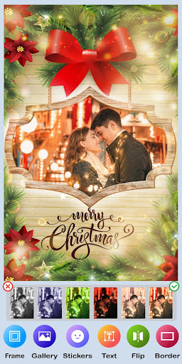 Merry Christmas Photo Frames 2020 Greeting Card