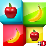 Puzzle Fruit Cards Match 3D icon