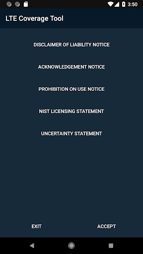 Android application LTE Coverage Tool screenshort