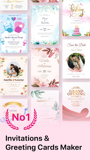 Android application Invitation Maker - Card Design screenshort