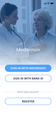 Android application Medsensio screenshort