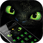 Cover Image of ดาวน์โหลด Green Dragon Eyes Theme 1.1.5 APK