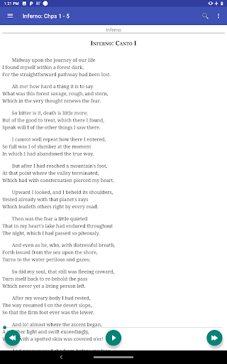 Dantes Divine Comedy (audio) Screen 2