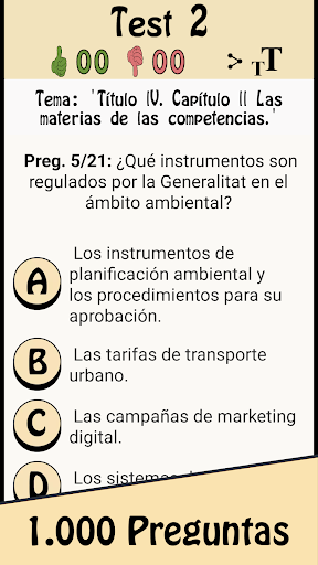 TestOpos Estatuto de Cataluña screenshot 9