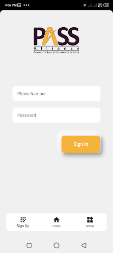 Android application PASS Asenso screenshort