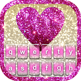 Glitter Heart Keyboard Theme icon