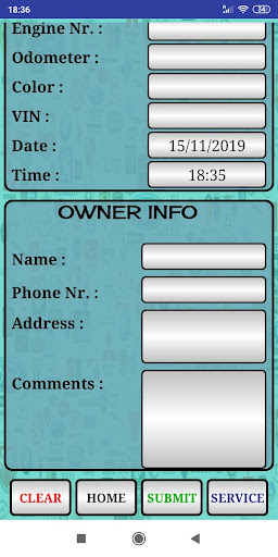 Private Garage Manager Screen 2