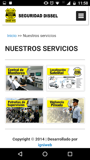 Seguridad Dissel Screen 2