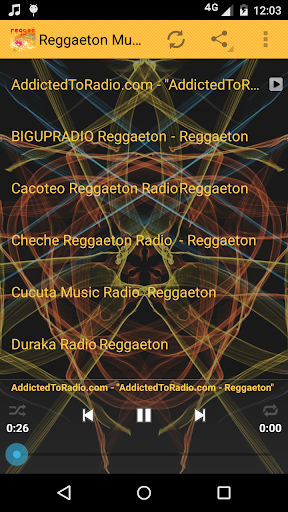 Android application Reggaeton Music ONLINE screenshort