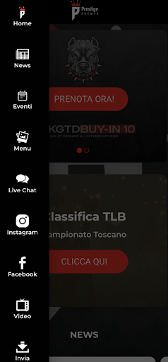 Prestige Events Screen 2