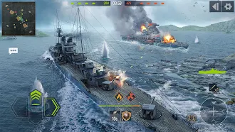 Game screenshot 海軍戦争 (Navy War)：船の、戦艦ゲーム 3D mod apk