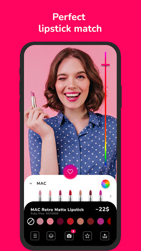Android application eLips-Perfect lipstick select screenshort