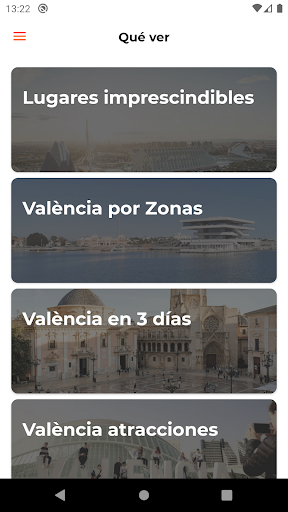 Visit València Official guide Screen 2