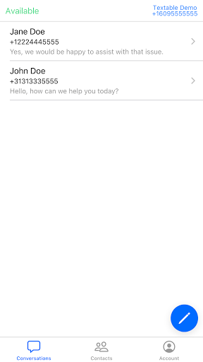 Tel-A-Friend SMS Screen 2