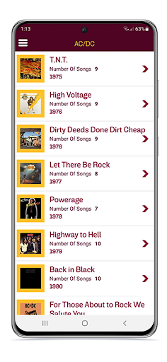 AC/DC Lyrics & Wallpapers Screen 2