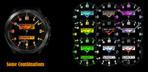 Android application TSD34 Watch Face for Wear OS screenshort
