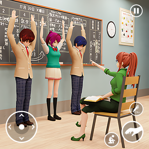 Anime School Teacher 3d logo