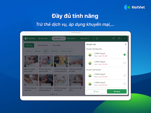 KiotViet Salon POS Screen 3