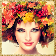 Autumn crown headband of leaves app