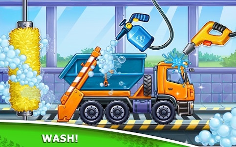 子供のためのトラックゲーム - 家屋 洗車