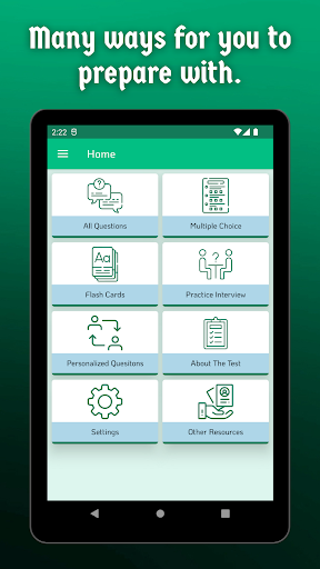 Android application US Citizenship Test 2023 - PRO screenshort