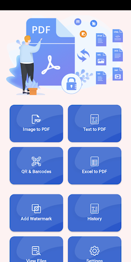 Android application All in one PDF Convertor screenshort