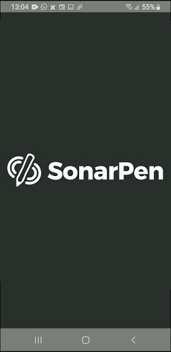 Android application SonarPen Calibrate screenshort