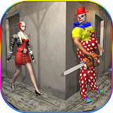 Killer Clown Attack Crime City Creepy Pranks Sim icon