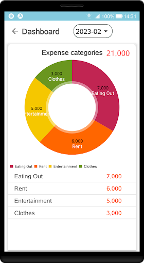 Goldie expense tracker Screen 3