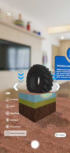 Android application Titan Pneus - AR screenshort