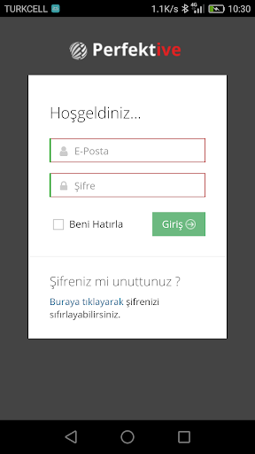 Android application Perfektive Mobil screenshort