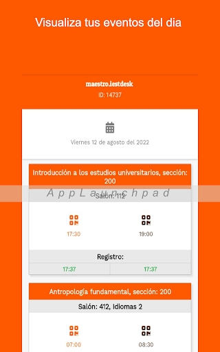 SIE Asistencia Screenshot