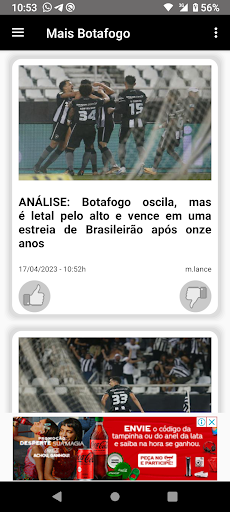 Android application Mais Botafogo o Glorioso screenshort