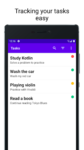 Android application ToDo: daily organizer screenshort