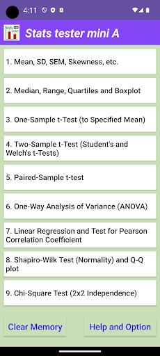 Stats tester miniA Screen 2
