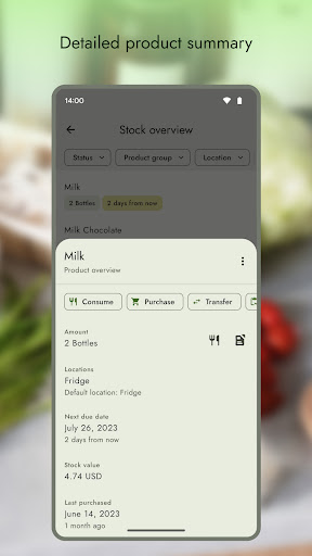 Grocy: Grocery Management Screen 3