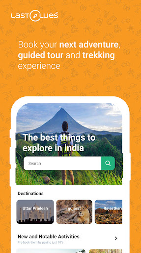 Android application LastClues: Travel Activities screenshort