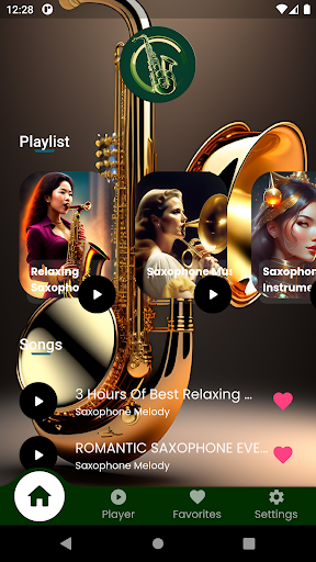 Android application Saxophone Melody screenshort