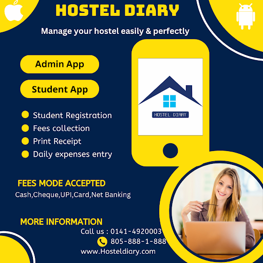 Android application Hostel Diary Admin screenshort