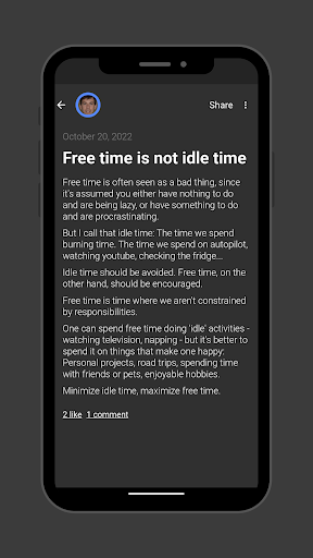 Blogspace - Blog, read & write Screen 2