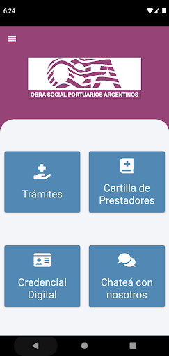 Android application OSPA Portuarios screenshort
