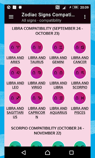 Zodiac Signs Compatibility Screen 3