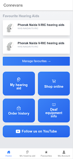 Android application Connevans screenshort