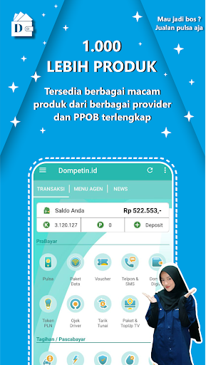 Android application Dompetin.id - Agen Pulsa Murah screenshort