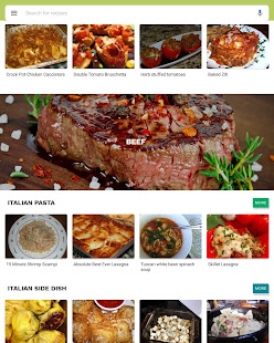 Italian recipes app Varies with device screenshots 11