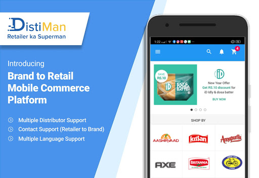 Android application Distiman- Bizom Retailer app screenshort