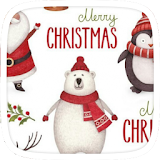 Happy Christmas Snowman Theme icon