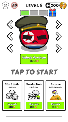 Country Balls Io: Battle Arena - Screenshot 4