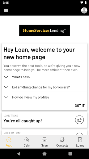 Android application HomeService Lending screenshort
