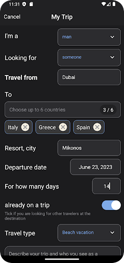 Pognali - Travel Buddies Screen 3